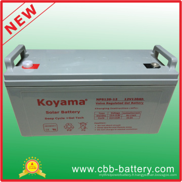 Batterie solaire profonde de gel de cycle de 12V 120ah pour le système solaire